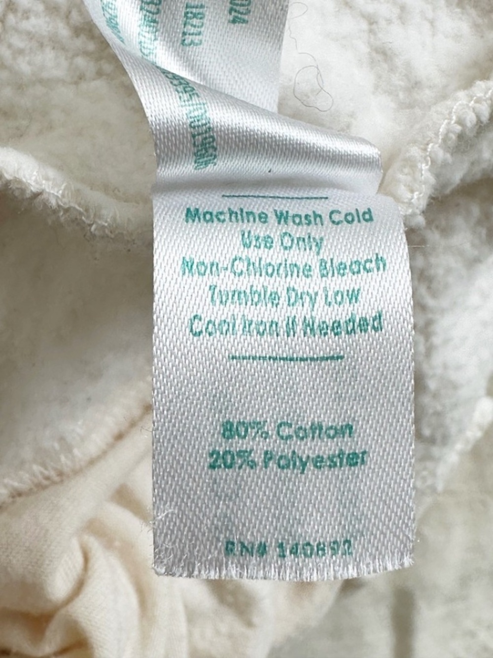 MARINE LAYER Cloud 9 Women’s L Cream Wide Leg Sweatpant Fleece Athleisure Cozy - Picture 14 of 16